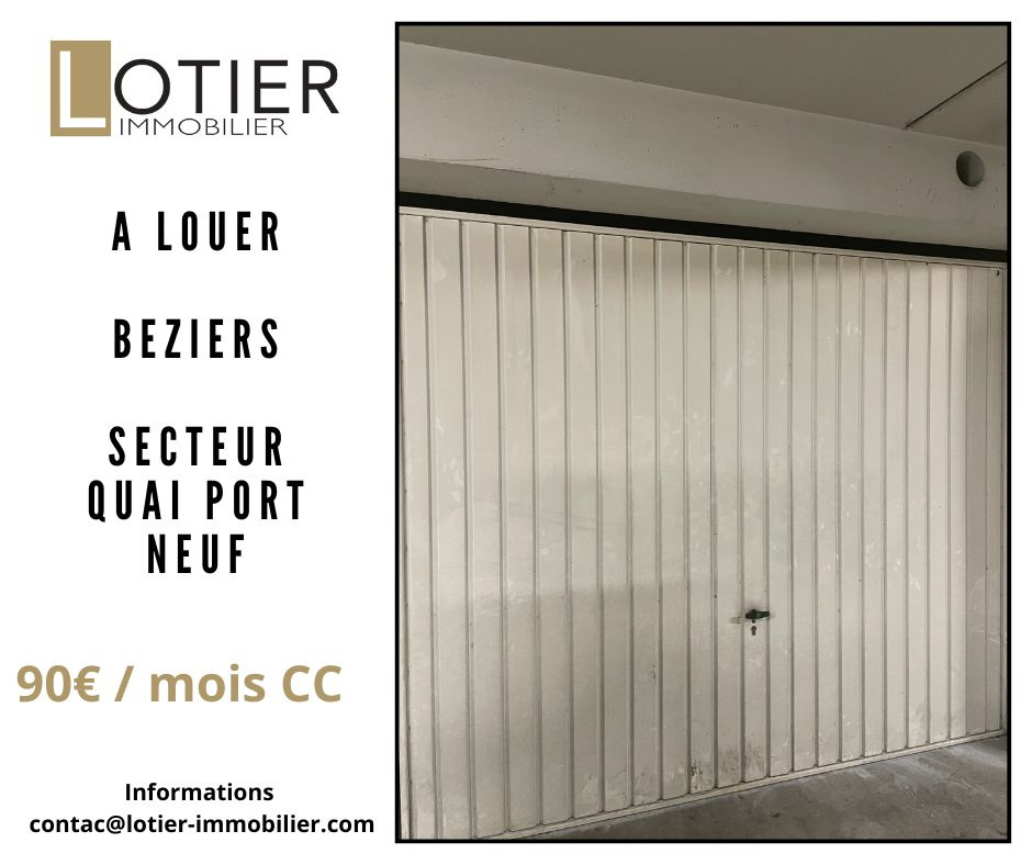 A  LOUER à Béziers (34)Garage fermé dans parking sécurisé